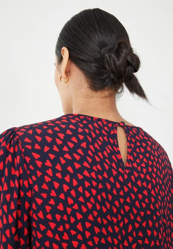 Hush Shirts and Blouses Women Raya Blouse Hearts Navyred Hush Shirts and Blouses Women Raya Blouse Hearts Navyred