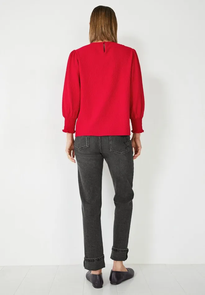 Hush Shirts and Blouses Women Rosan Shirred Top Vibrant Red Hush Shirts and Blouses Women Rosan Shirred Top Vibrant Red