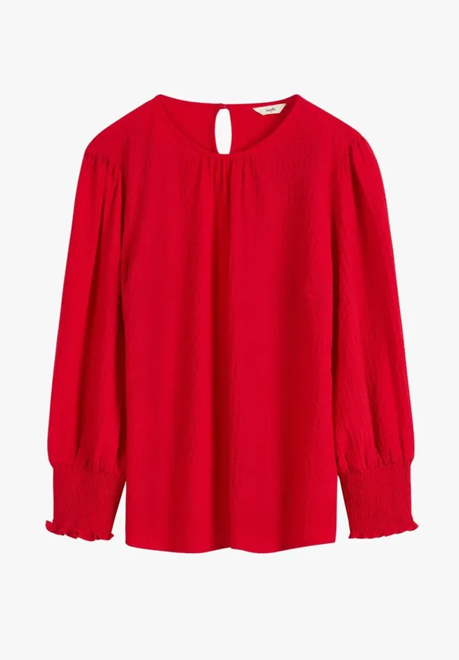 Hush Shirts and Blouses Women Rosan Shirred Top Vibrant Red Hush Shirts and Blouses Women Rosan Shirred Top Vibrant Red