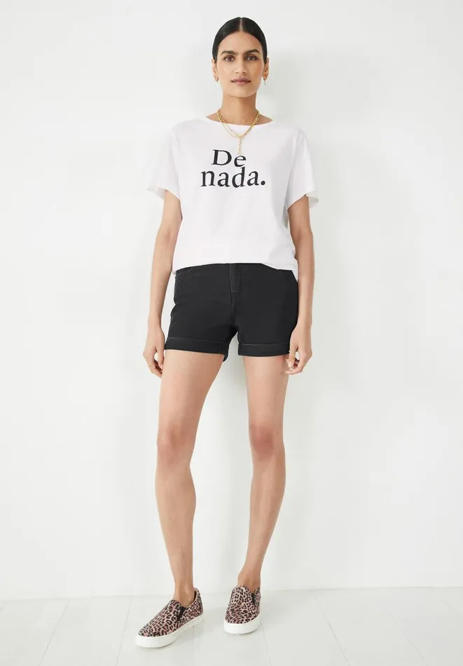 Hush Shorts Women Cara Denim Shorts Washed Black