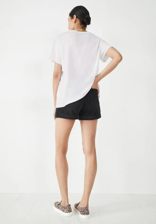 Hush Shorts Women Cara Denim Shorts Washed Black