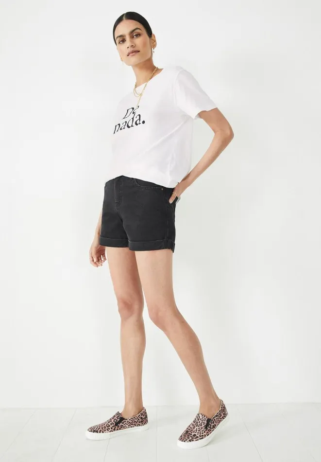 Hush Shorts Women Cara Denim Shorts Washed Black
