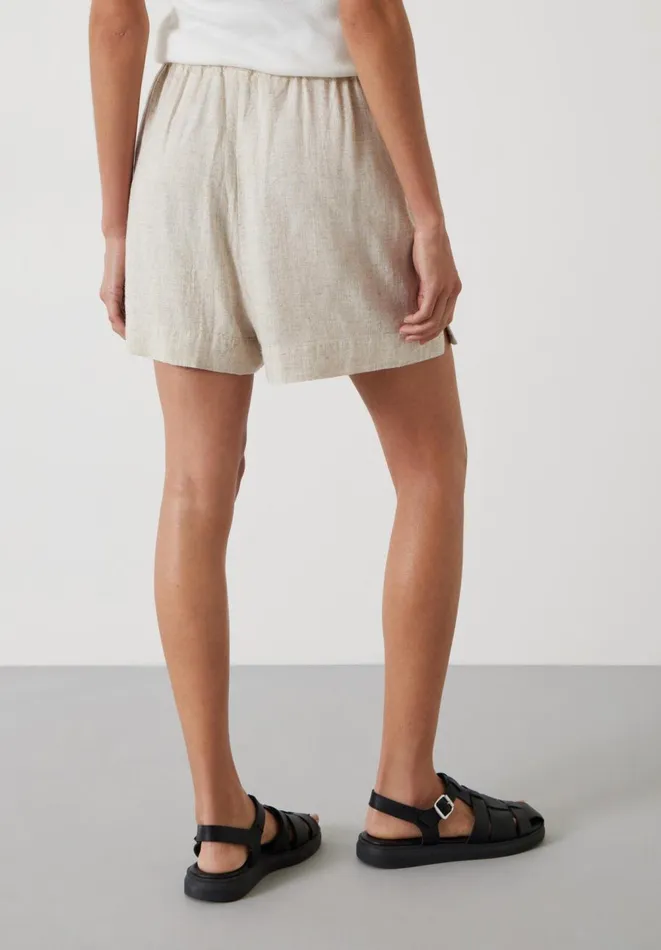 Hush Shorts Women Lana Linen Blend Shorts Stone Hush Shorts Women Lana Linen Blend Shorts Stone
