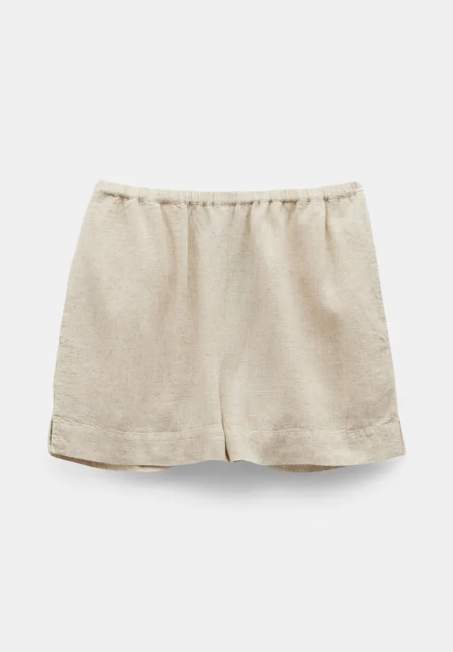 Hush Shorts Women Lana Linen Blend Shorts Stone Hush Shorts Women Lana Linen Blend Shorts Stone