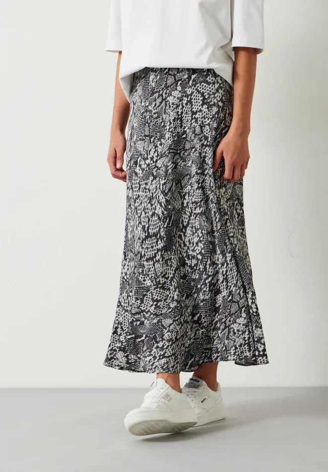 Hush Skirts Women Kora Maxi Skirt Snakeskin Neutral