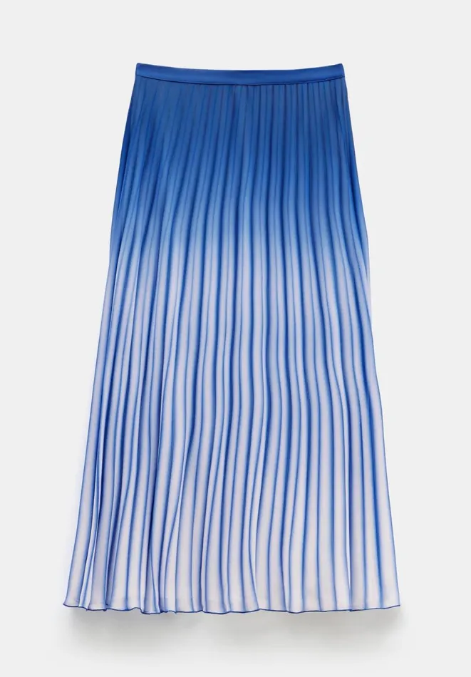Hush Skirts Women Olivia Maxi Ombre Pleat Skirt Blue Ombre Hush Skirts Women Olivia Maxi Ombre Pleat Skirt Blue Ombre