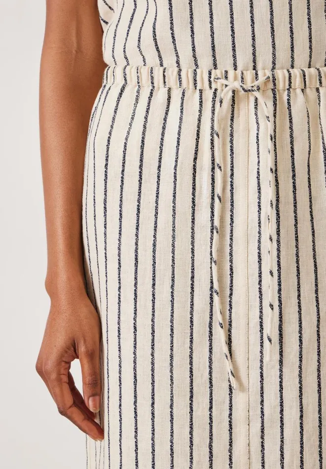 Hush Skirts Women Paula Stripe Linen Maxi Skirt Speckle Stripe Navy Hush Skirts Women Paula Stripe Linen Maxi Skirt Speckle Stripe Navy