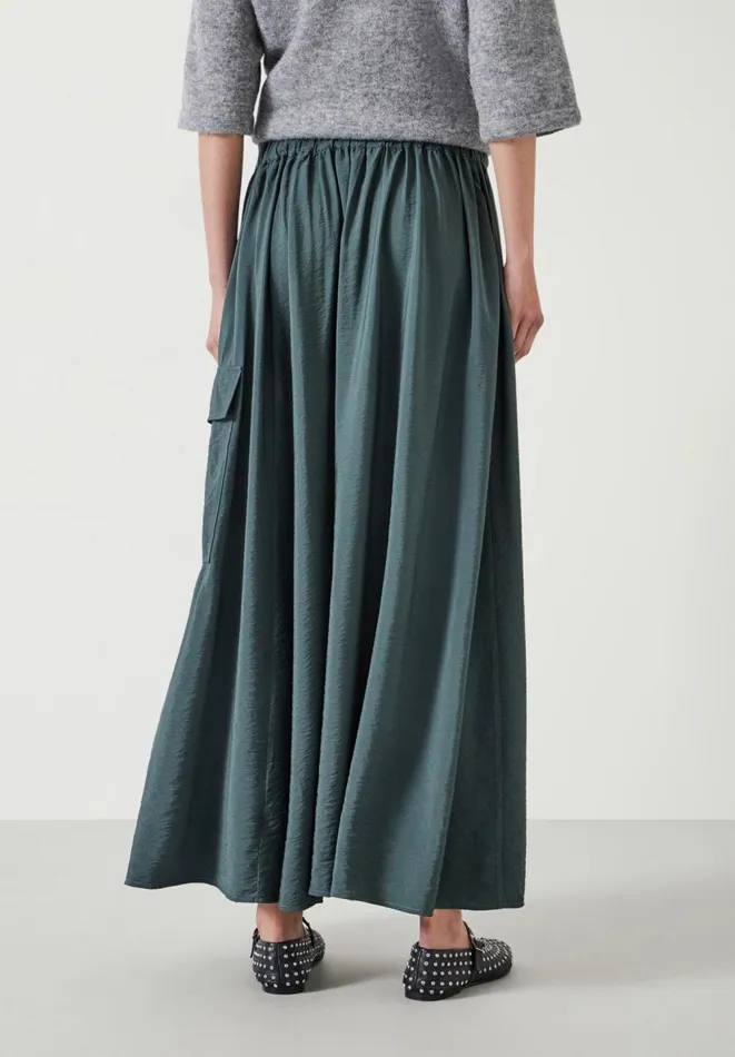 Hush Skirts Women Ula Maxi Cargo Skirt Smoked Green Hush Skirts Women Ula Maxi Cargo Skirt Smoked Green