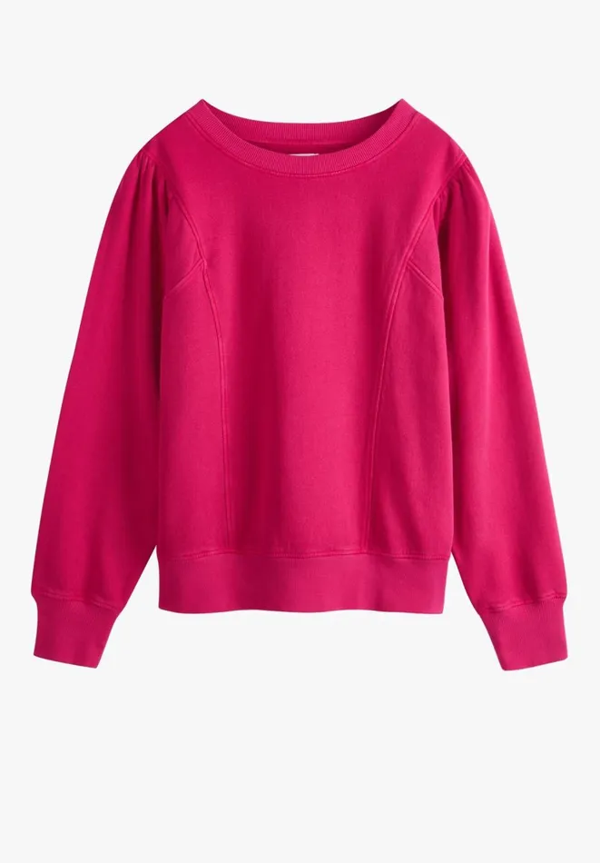 Hush Sweatshirts and Hoodies Women Anastasia Puff Sleeve Sweatshirt Deep Berry Pink