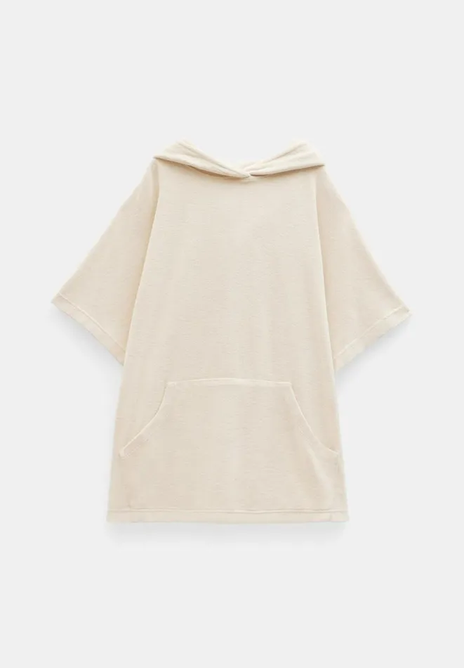 Hush Sweatshirts and Hoodies Women Taylah Relaxed Cotton Towelling Hoodie Off White Hush Sweatshirts and Hoodies Women Taylah Relaxed Cotton Towelling Hoodie Off White
