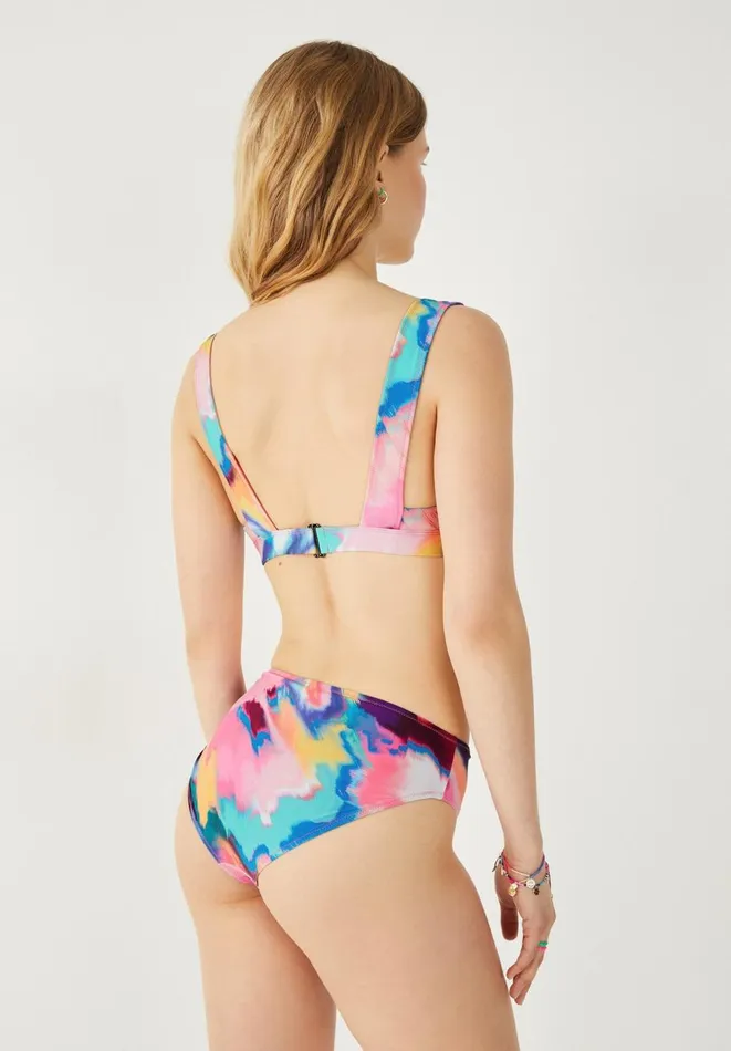 Hush Swimwear and Beachwear Women Camilla Classic Bikini Bottoms Multicolour Marble