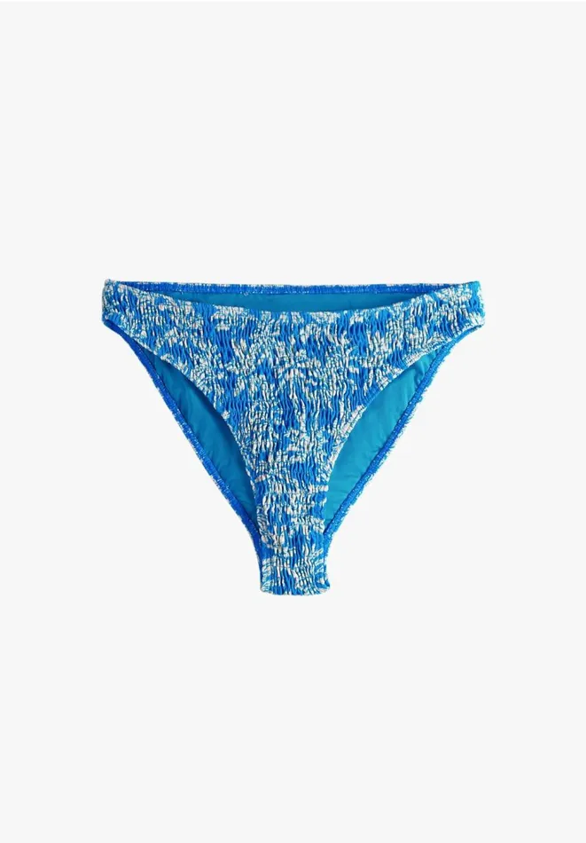 Hush Swimwear and Beachwear Women Shirred High Leg Bikini Bottoms Sketchy Palms