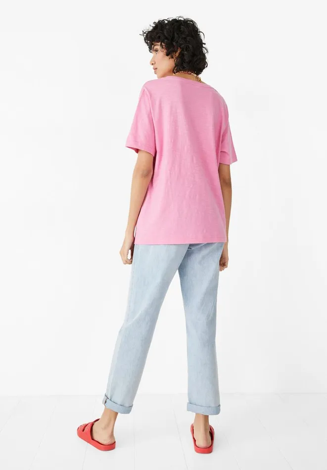 Hush Tops and Tshirts Women Ailbhe Striped TShirt Bright Pink