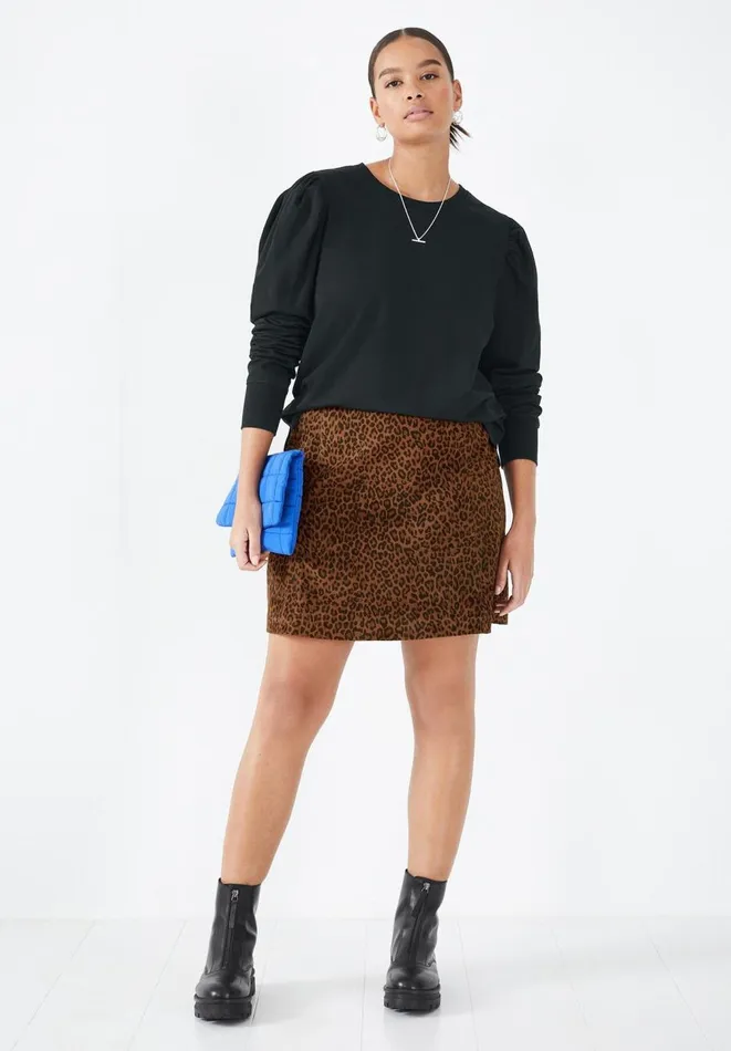 Hush Tops and Tshirts Women Bella Puff Sleeve Jersey Top Black