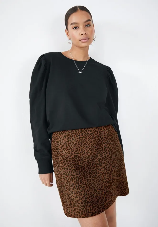 Hush Tops and Tshirts Women Bella Puff Sleeve Jersey Top Black Hush Tops and Tshirts Women Bella Puff Sleeve Jersey Top Black