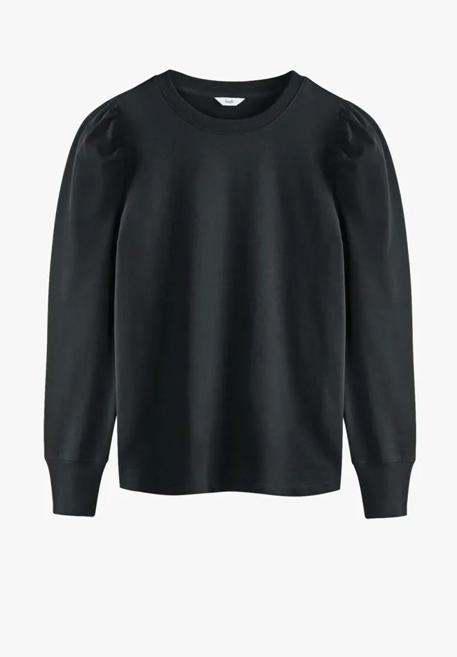 Hush Tops and Tshirts Women Bella Puff Sleeve Jersey Top Black Hush Tops and Tshirts Women Bella Puff Sleeve Jersey Top Black