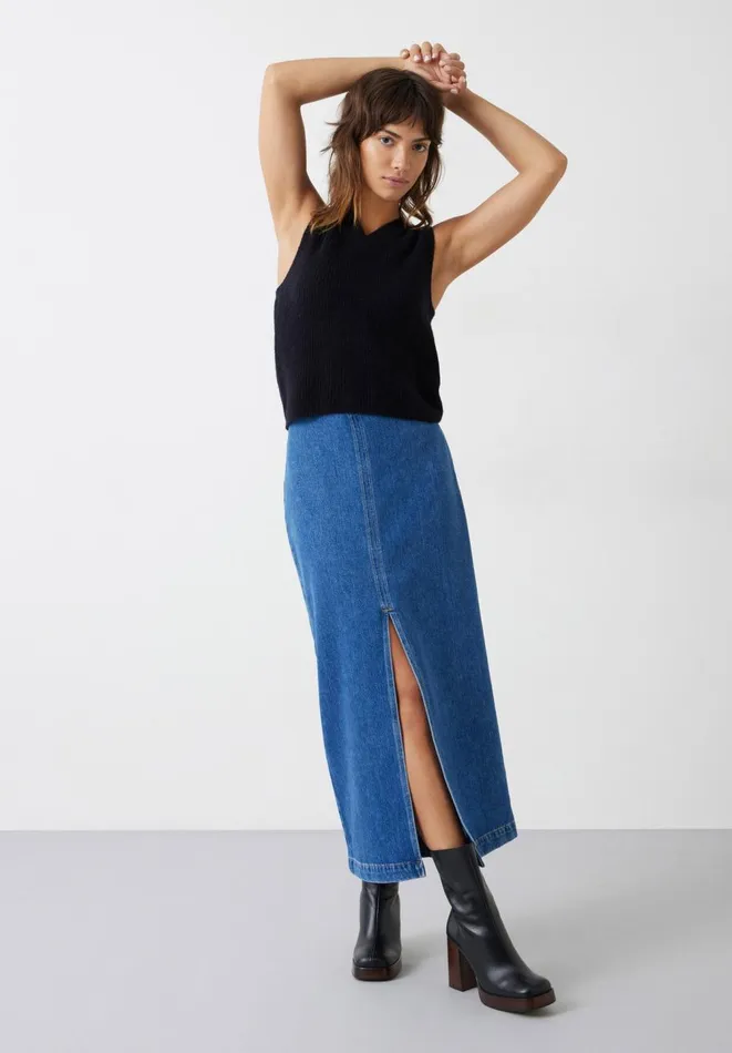 Hush Tops and Tshirts Women Bobbie Wool Blend Vest Black