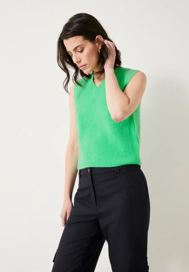 Hush Tops and Tshirts Women Bobbie Wool Blend Vest Green