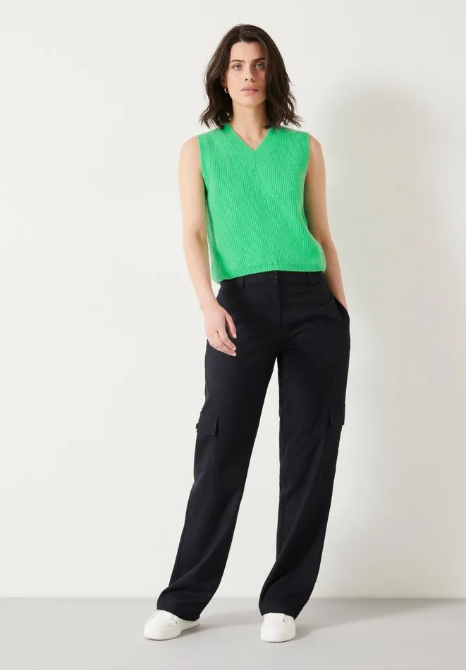 Hush Tops and Tshirts Women Bobbie Wool Blend Vest Green Hush Tops and Tshirts Women Bobbie Wool Blend Vest Green