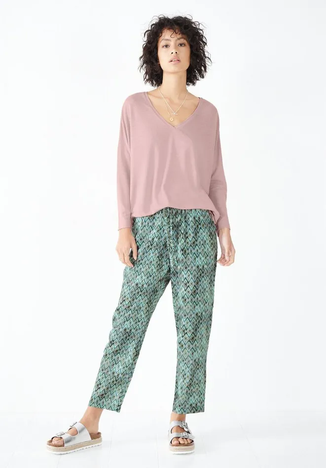 Hush Tops and Tshirts Women Chesten Linen Jersey Top Blush