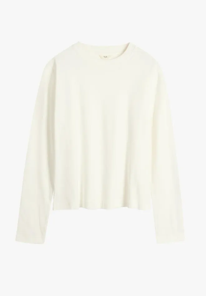 Hush Tops and Tshirts Women Cosima Heavyweight Cotton Top Soft White