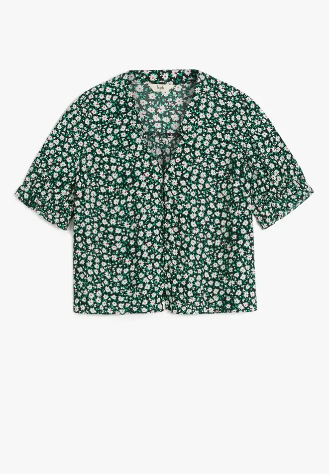Hush Tops and Tshirts Women Hazel Button Blouse Mini Daisy Black Hush Tops and Tshirts Women Hazel Button Blouse Mini Daisy Black