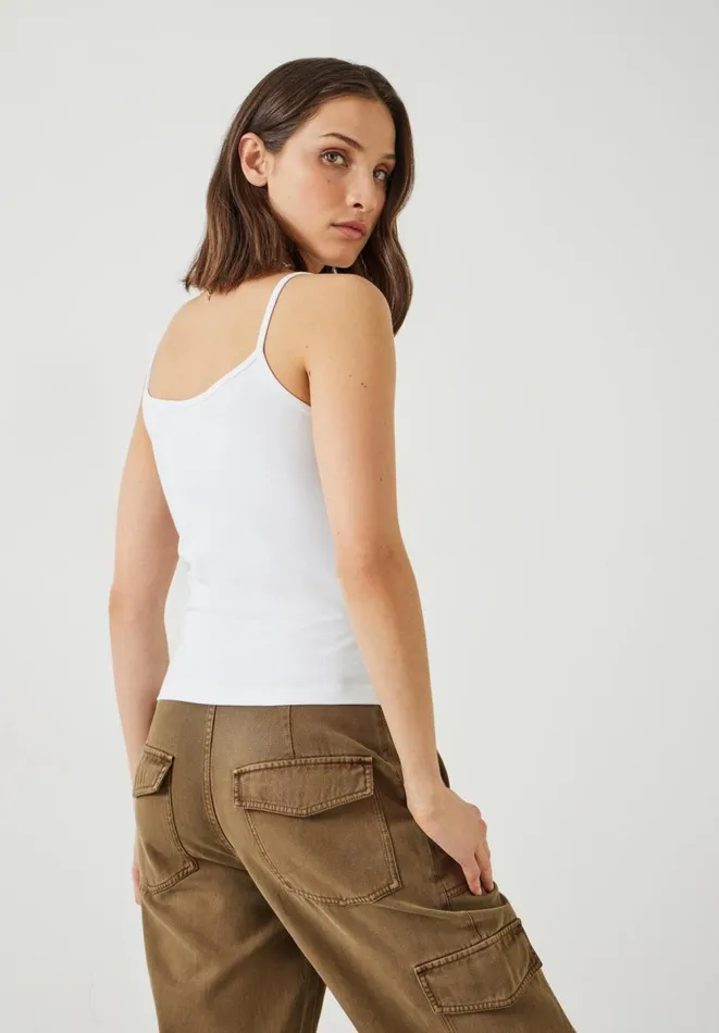 Hush Tops and Tshirts Women Sayla Cami Top White Hush Tops and Tshirts Women Sayla Cami Top White