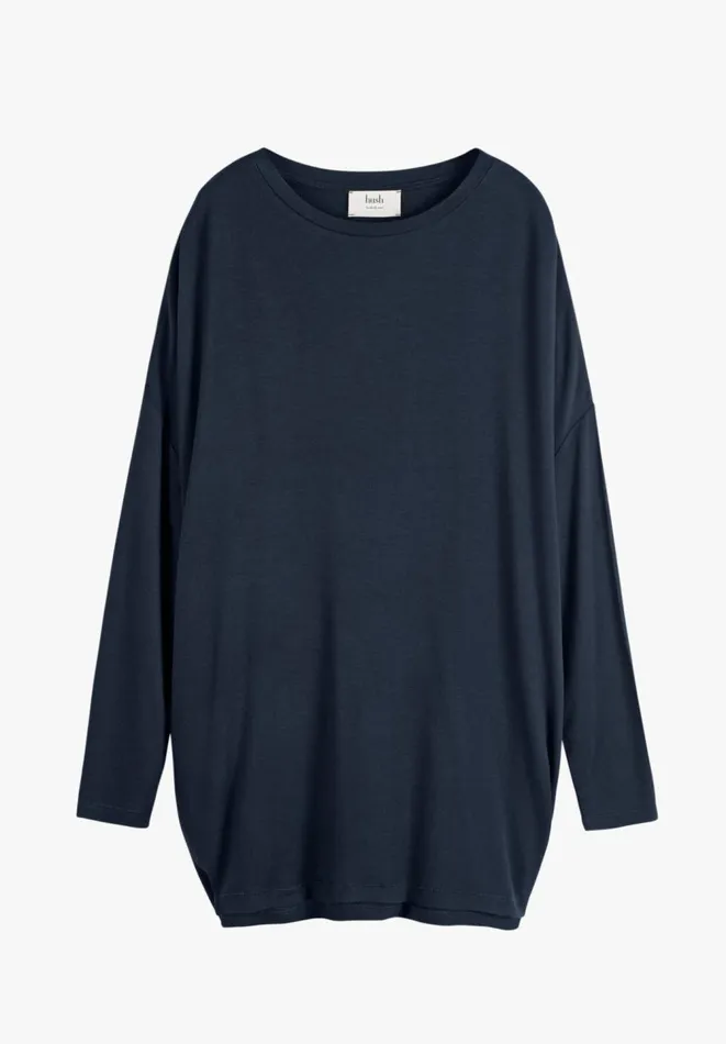 Hush Tops and Tshirts Women Wide Jersey Top Midnight