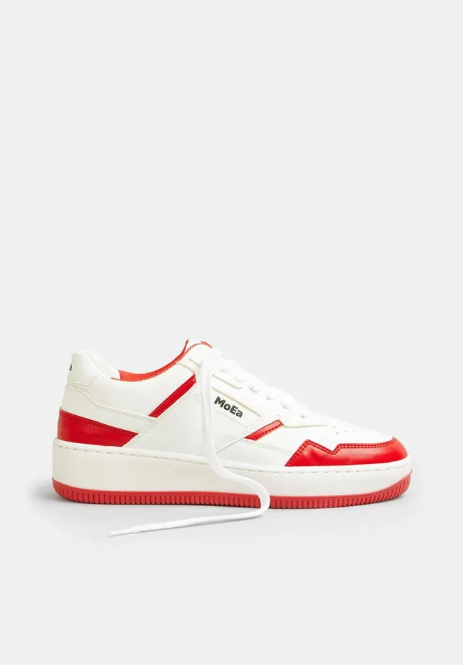 Hush Trainers Women MoEa GN130 Trainer White and Red