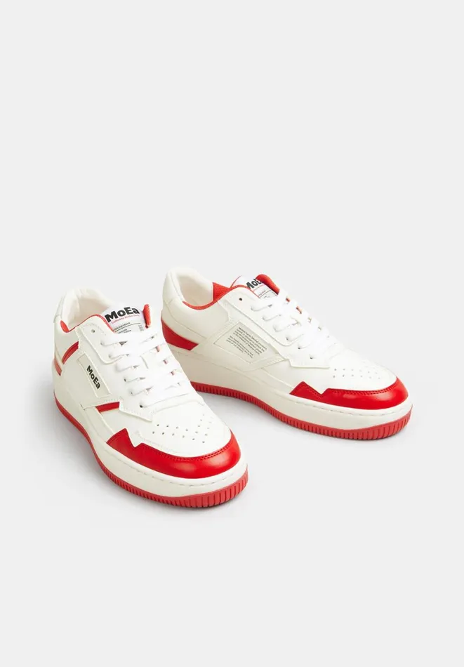 Hush Trainers Women MoEa GN130 Trainer White and Red