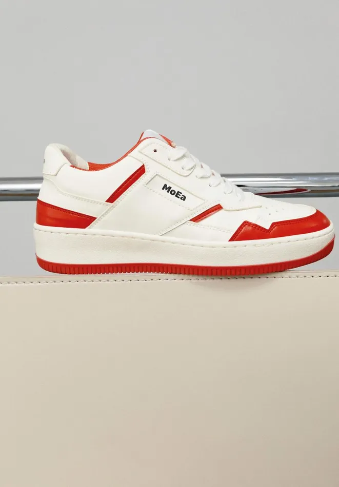 Hush Trainers Women MoEa GN130 Trainer White and Red