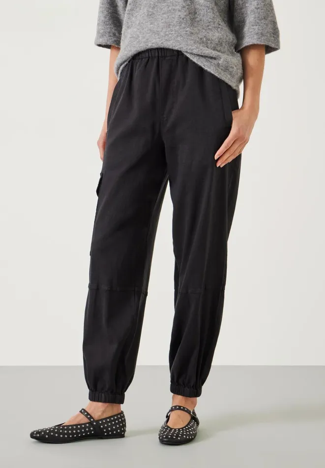 Hush Trousers Women Ava Washed Cargo Trousers Washed Black Hush Trousers Women Ava Washed Cargo Trousers Washed Black