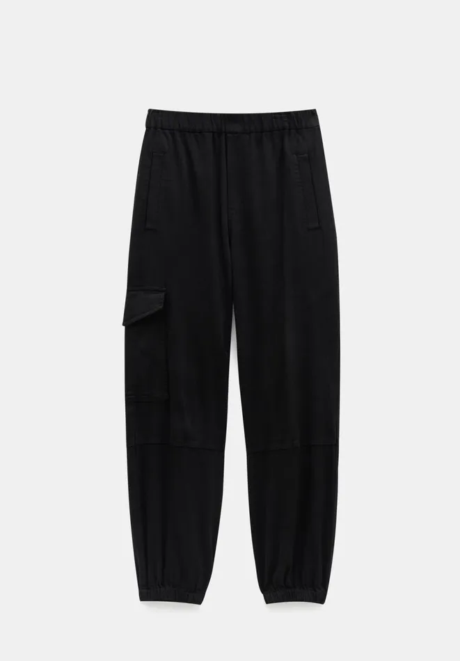 Hush Trousers Women Ava Washed Cargo Trousers Washed Black Hush Trousers Women Ava Washed Cargo Trousers Washed Black