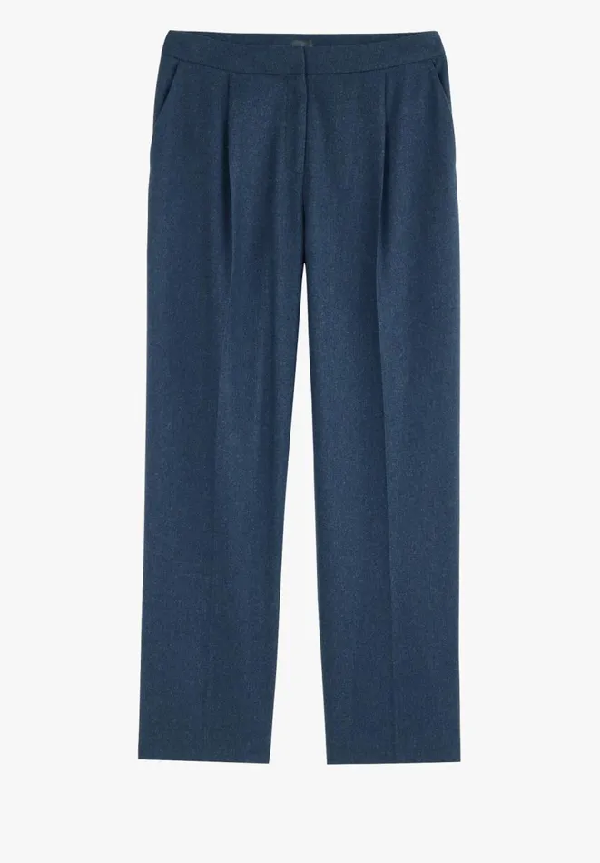 Hush Trousers Women Carine Wool Trousers Mid Blue