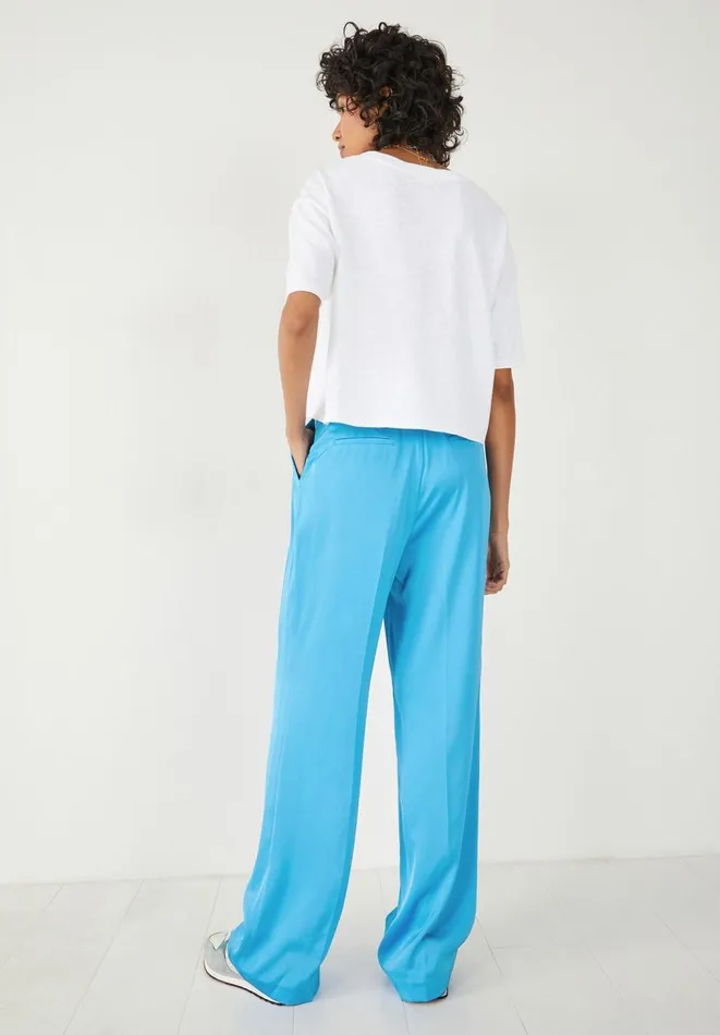 Hush Trousers Women Hayley Satin Trousers Bright Blue Hush Trousers Women Hayley Satin Trousers Bright Blue