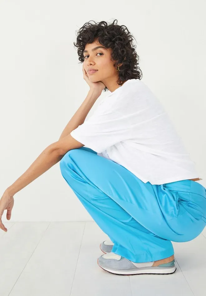 Hush Trousers Women Hayley Satin Trousers Bright Blue Hush Trousers Women Hayley Satin Trousers Bright Blue