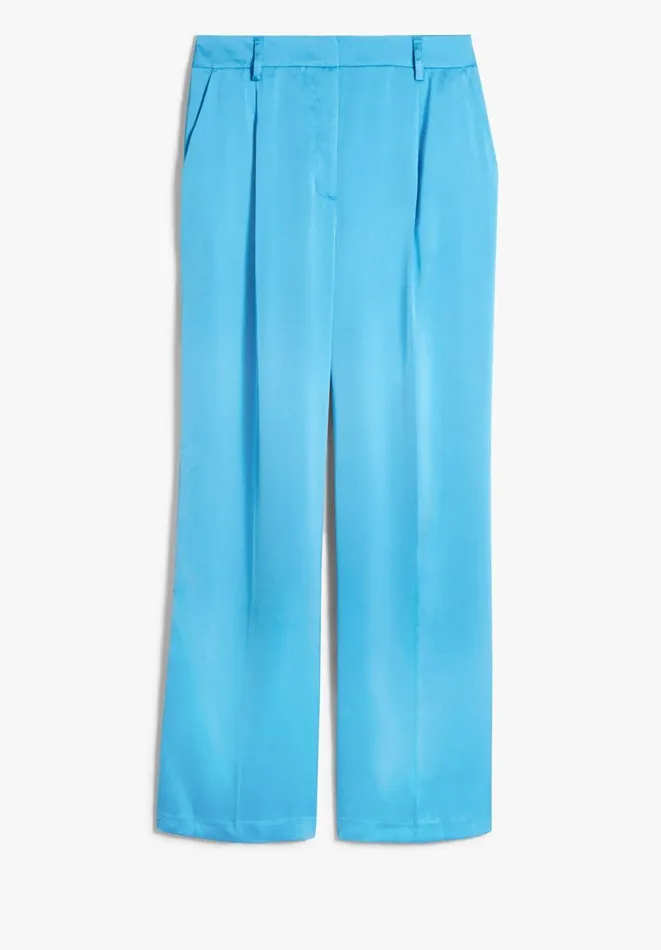 Hush Trousers Women Hayley Satin Trousers Bright Blue Hush Trousers Women Hayley Satin Trousers Bright Blue