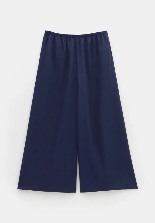 Hush Trousers Women Melissa Linen Wide Leg Trousers Navy Hush Trousers Women Melissa Linen Wide Leg Trousers Navy