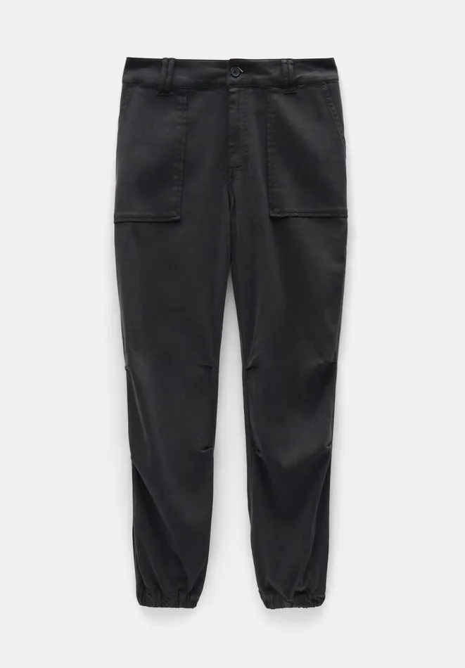 Hush Trousers Women Riley Washed Cargo Trousers Black