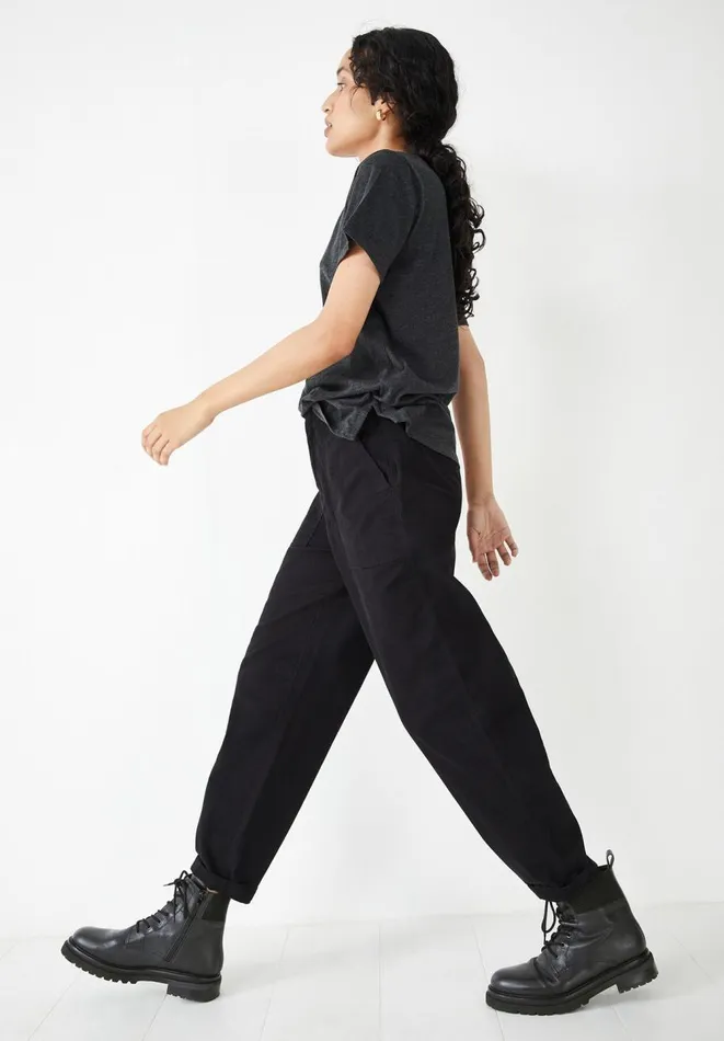 Hush Trousers Women Utility Chino Trousers Black Hush Trousers Women Utility Chino Trousers Black