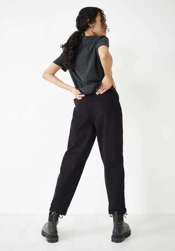 Hush Trousers Women Utility Chino Trousers Black Hush Trousers Women Utility Chino Trousers Black