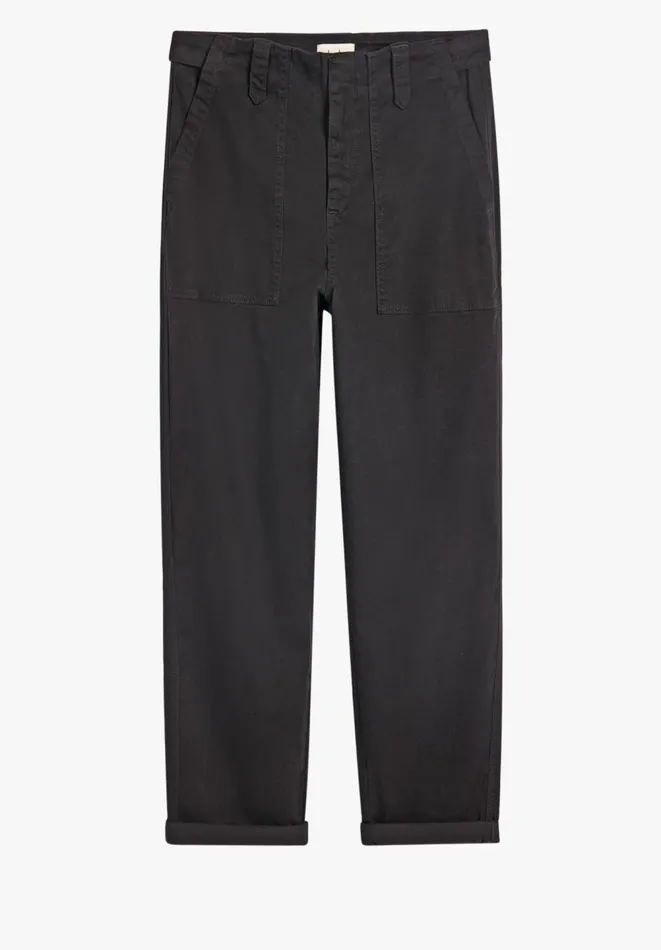 Hush Trousers Women Utility Chino Trousers Black Hush Trousers Women Utility Chino Trousers Black