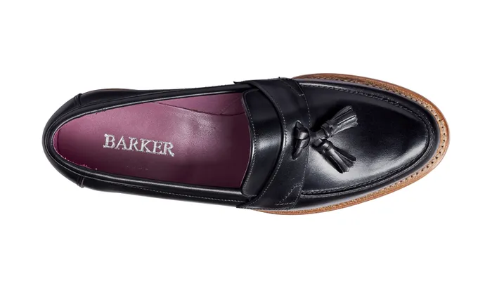 Imogen 8211 Black Calf Women Barker Shoes Womens Loafers