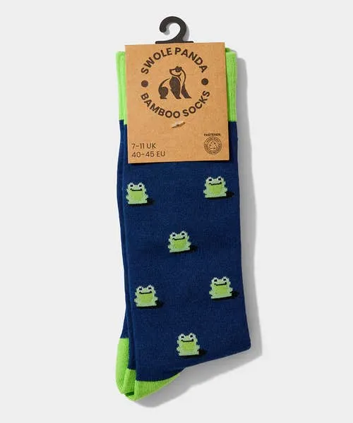 Invited Guests Joebrowns Apparel Frog Bamboo Socks Navy