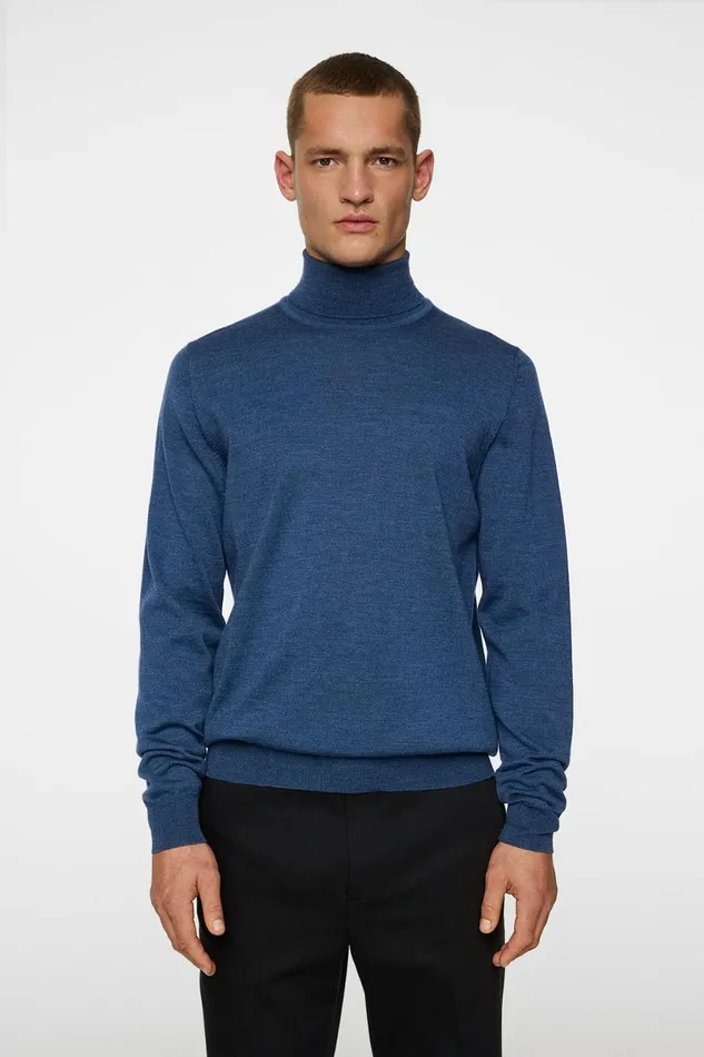JLindeberg Knitwear Men Kaden Merino Turtle Neck