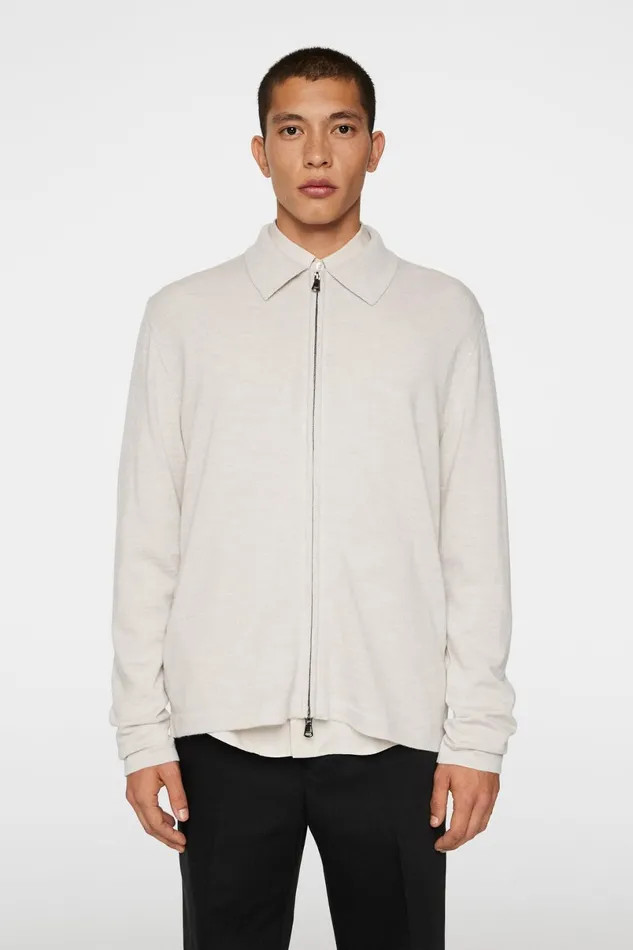 JLindeberg Knitwear Men Kaleb Merino Zip Cardigan