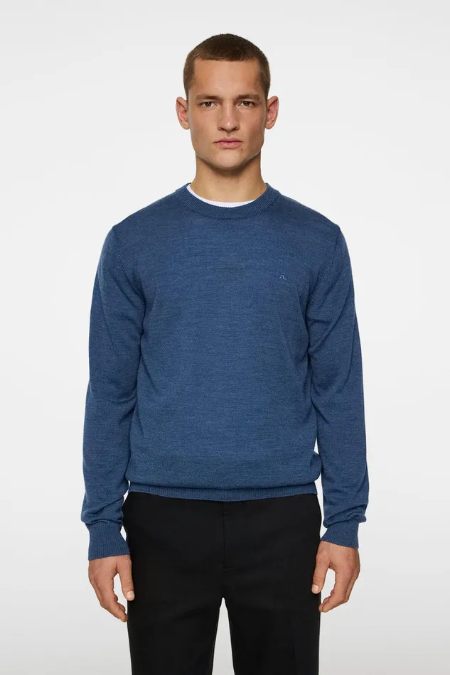 JLindeberg Knitwear Men Keane Merino Crew Neck