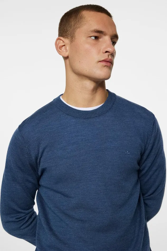 JLindeberg Knitwear Men Keane Merino Crew Neck