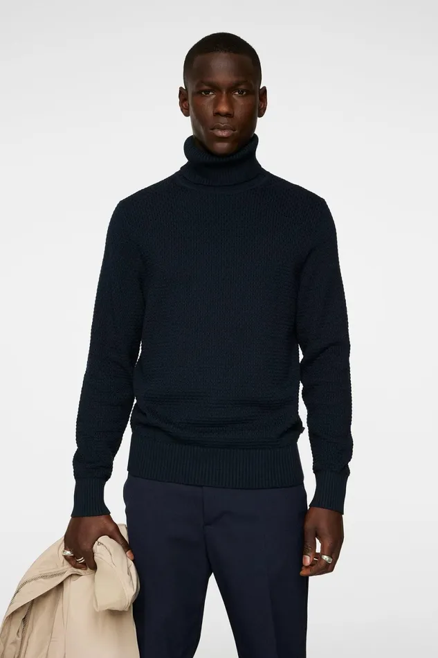 JLindeberg Knitwear Men Olivero Turtleneck Sweater