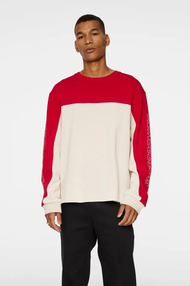 JLindeberg TShirts Men Stanley Panel Longsleeve Tee